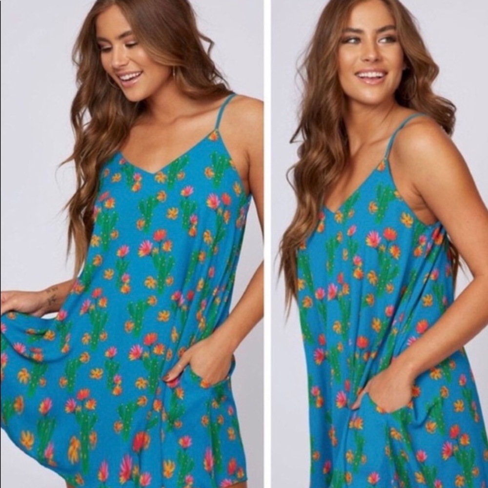Peach 🍑 Love ❤️ Cactus 🌵 dress NWT size small